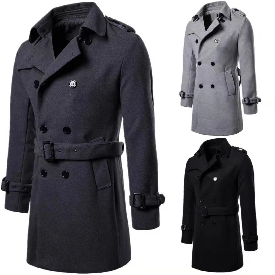Men Overcoat Customized Woolen Wool Cashmere Handmade Overcoats Winter Coat