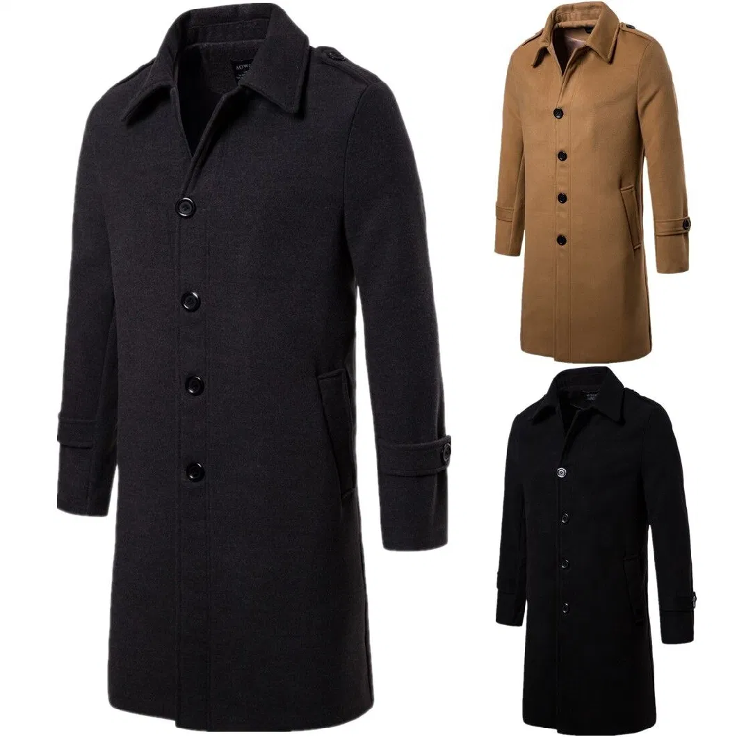 ODM for Men Wool Customized Overcoat Cashmere Man Custom Handmade Winter Coat