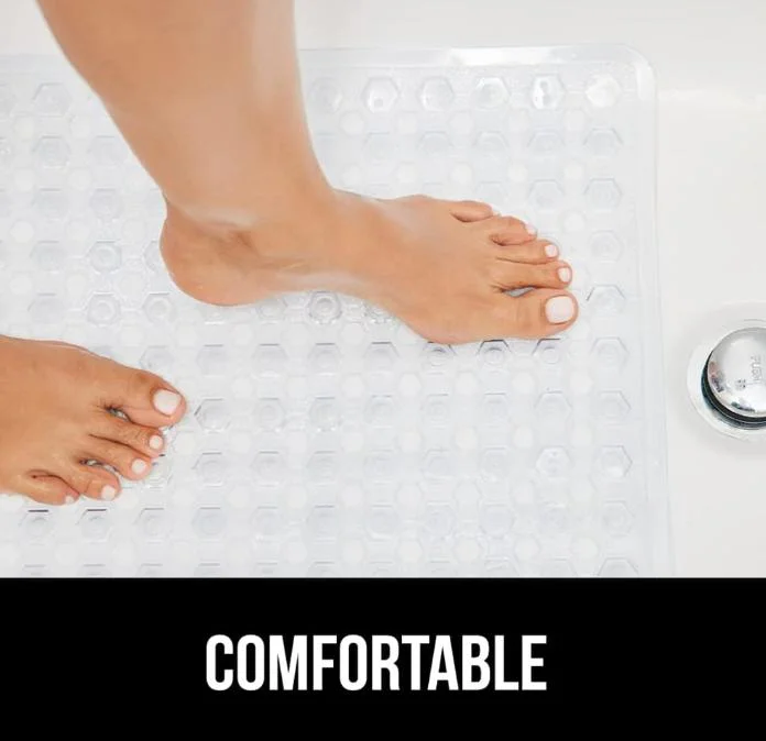 Machine Washable and Soft on Feet Bath Mat Non Slip Anti Mold Shower and Bathtub Mat