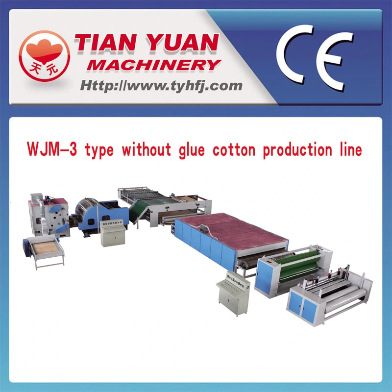Non-Woven Carding Mattress Wadding Felt Fabric Polyester Fiber Cashmere Wool Quilt Thermo Bonded Glue Free Drying Oven Production Line Making Machine