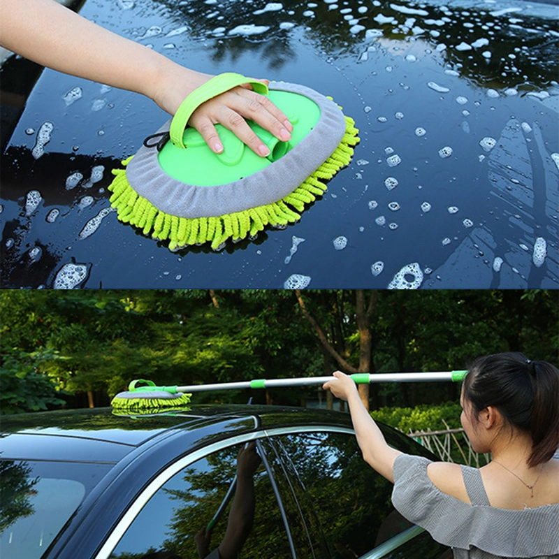 New Cleaning Tools Microfibre Chenille Telescopic Car Cleaning Brush Mops