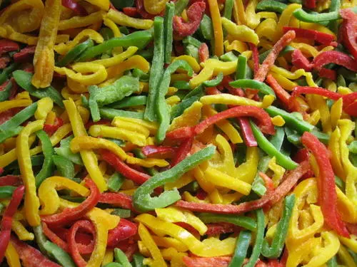 Frozen Mixed Sliced Sweet Bell Pepper 3 Color